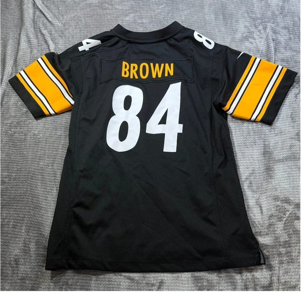 Nike Pittsburgh Steelers Antonio Brown #84 On Field Youth‎ Jersey Black XL 18-20